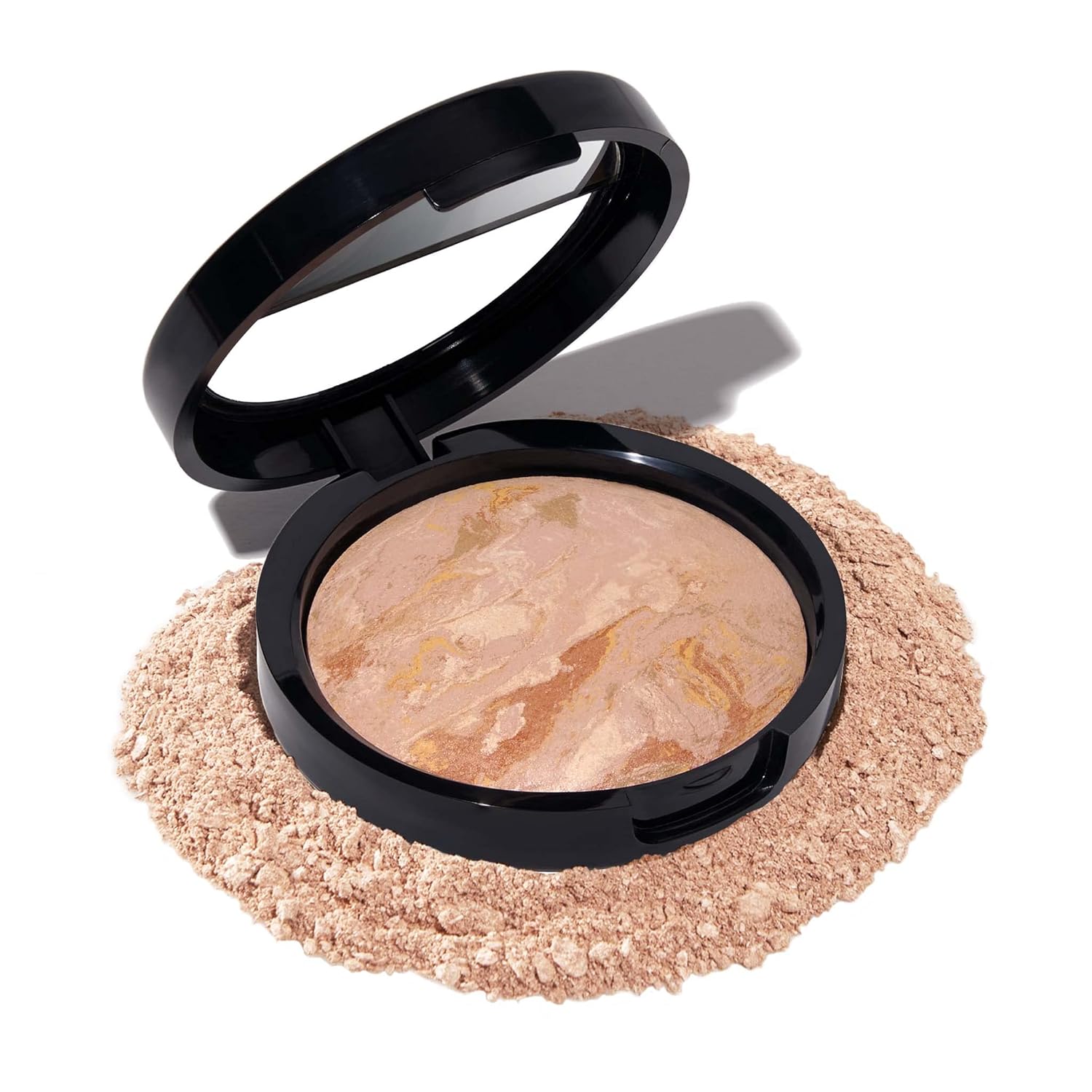 LAURA GELLER NEW YORK Award-Winning Baked Balance-n-Brighten Color Correcting Powder Foundation - Fair - Buildable Light to Medium Coverage - Demi-Matte