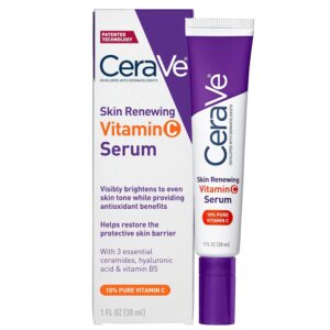  CeraVe Vitamin C Serum with Hyaluronic Acid | Skin Brightening Serum for Face with 10% Pure Vitamin C | Fragrance Free